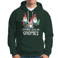 Hanging With My Gnomies Funny Christmas Garden Gnome Hoodie - Wonder Print Shop