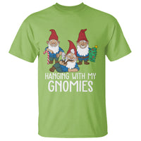 Hanging With My Gnomies Funny Christmas Garden Gnome T Shirt - Wonder Print Shop