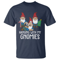 Hanging With My Gnomies Funny Christmas Garden Gnome T Shirt - Wonder Print Shop