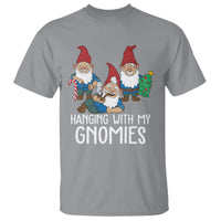 Hanging With My Gnomies Funny Christmas Garden Gnome T Shirt - Wonder Print Shop