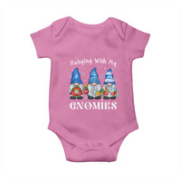Hanging With My Gnomies Cute Xmas Gnome Baby Onesie