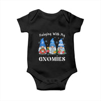 Hanging With My Gnomies Cute Xmas Gnome Baby Onesie