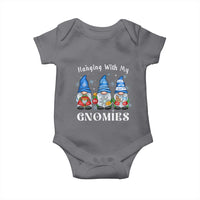 Hanging With My Gnomies Cute Xmas Gnome Baby Onesie