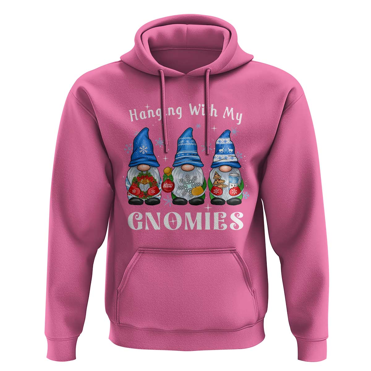 Hanging With My Gnomies Cute Xmas Gnome Hoodie