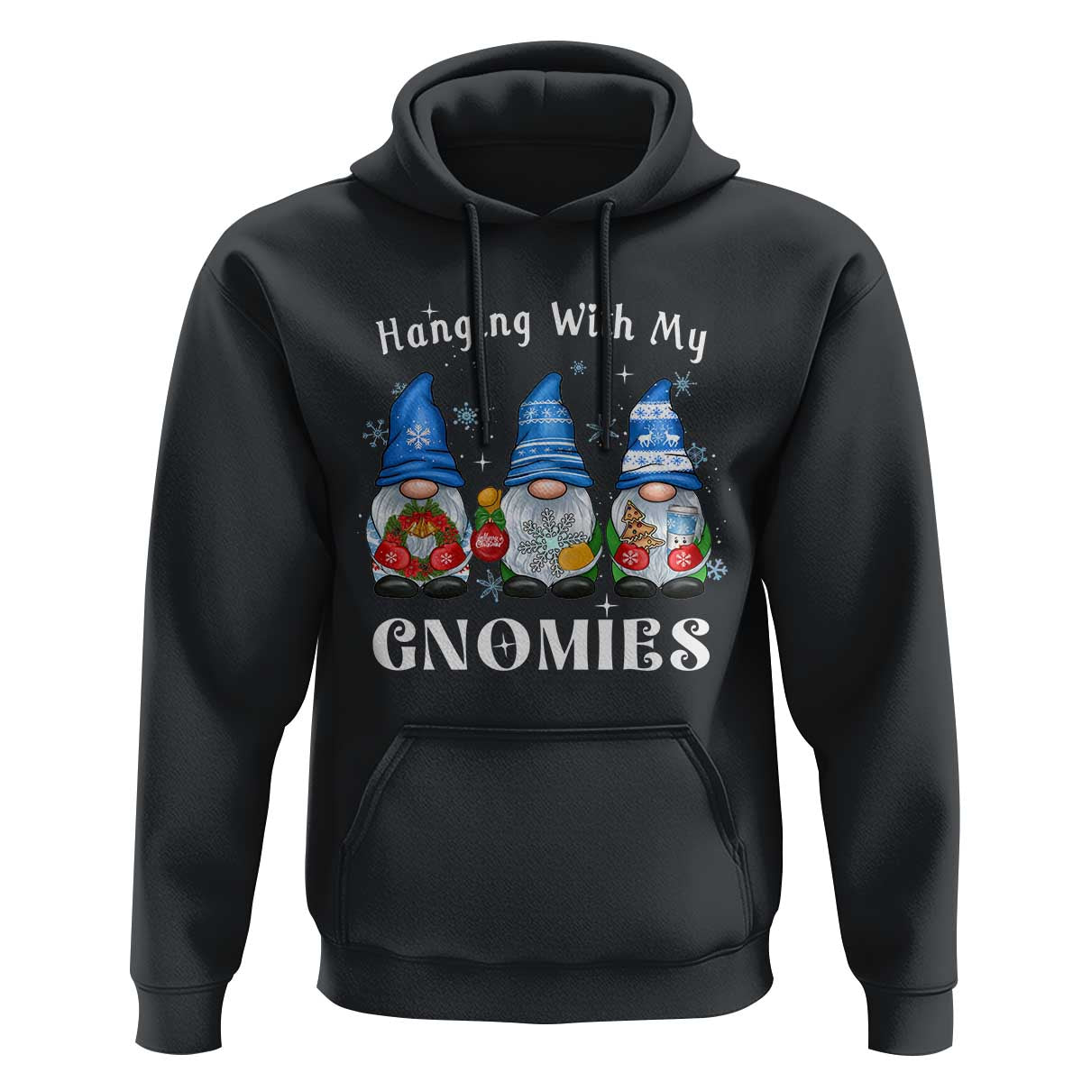Hanging With My Gnomies Cute Xmas Gnome Hoodie