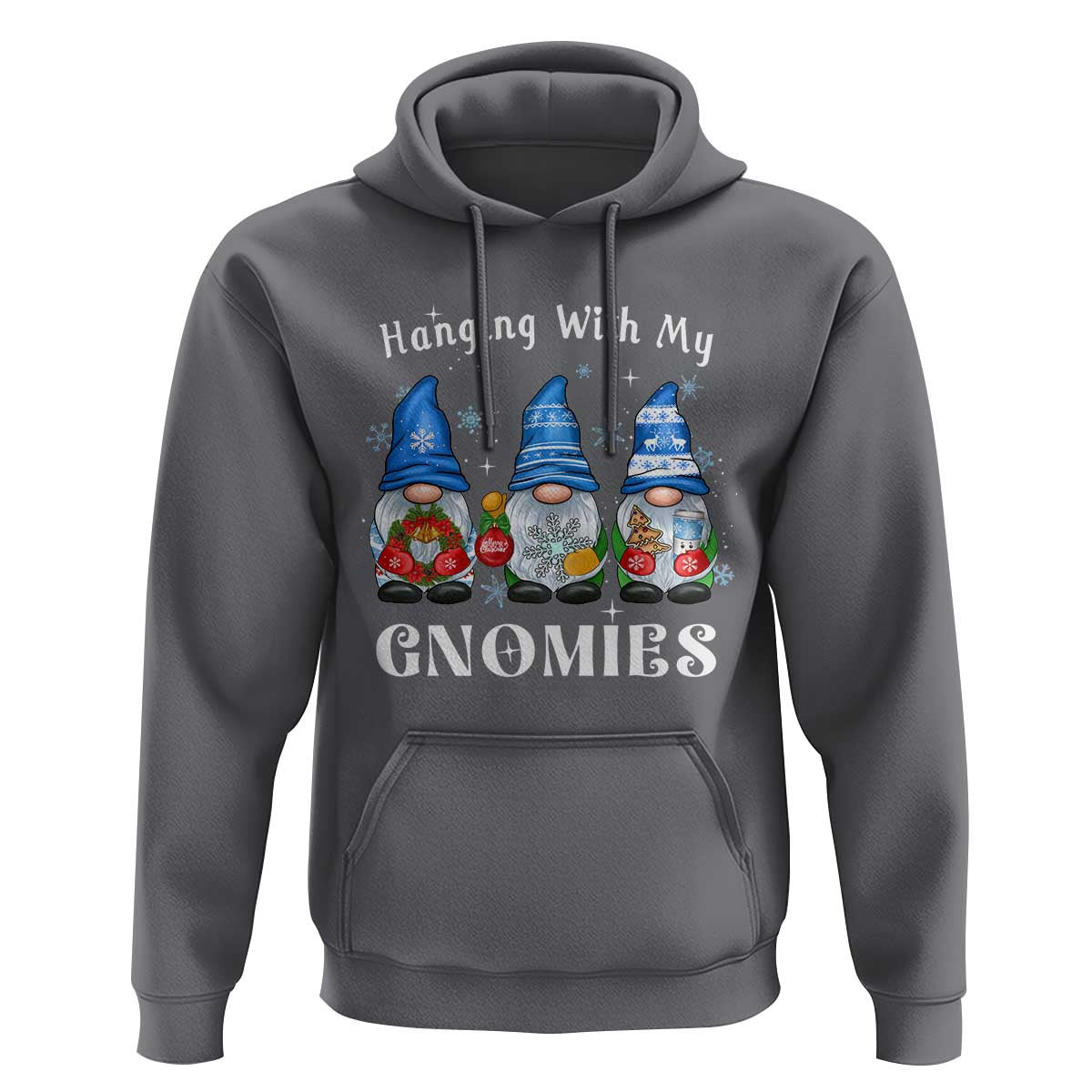 Hanging With My Gnomies Cute Xmas Gnome Hoodie