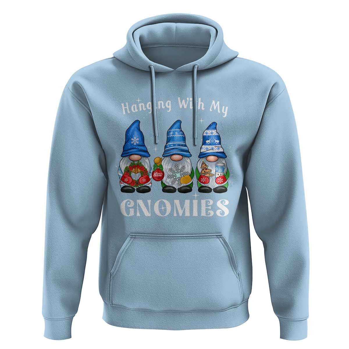 Hanging With My Gnomies Cute Xmas Gnome Hoodie