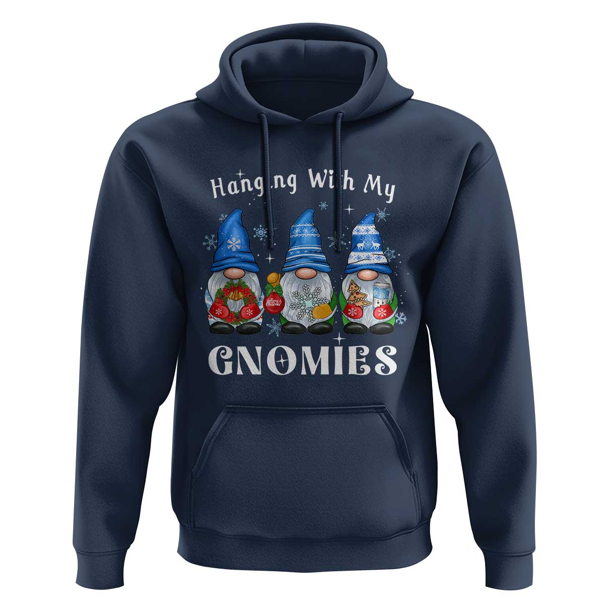 Hanging With My Gnomies Cute Xmas Gnome Hoodie