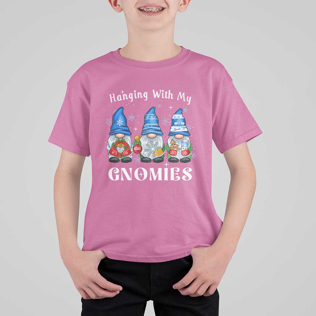 Hanging With My Gnomies Cute Xmas Gnome T Shirt For Kid - Wonder Print Shop