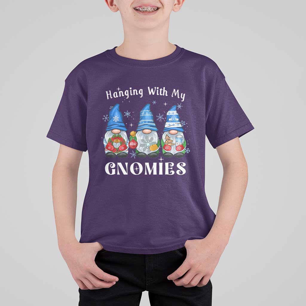 Hanging With My Gnomies Cute Xmas Gnome T Shirt For Kid - Wonder Print Shop