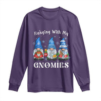 Hanging With My Gnomies Cute Xmas Gnome Long Sleeve Shirt