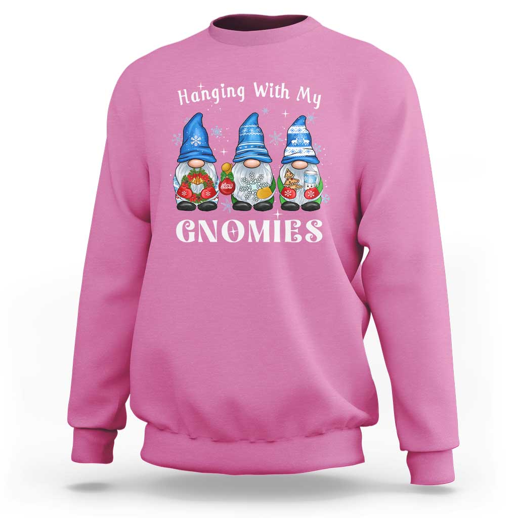 Hanging With My Gnomies Cute Xmas Gnome Sweatshirt - Wonder Print Shop