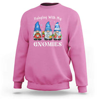 Hanging With My Gnomies Cute Xmas Gnome Sweatshirt - Wonder Print Shop
