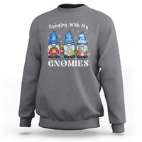 Hanging With My Gnomies Cute Xmas Gnome Sweatshirt - Wonder Print Shop