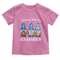 Hanging With My Gnomies Cute Xmas Gnome Toddler T Shirt