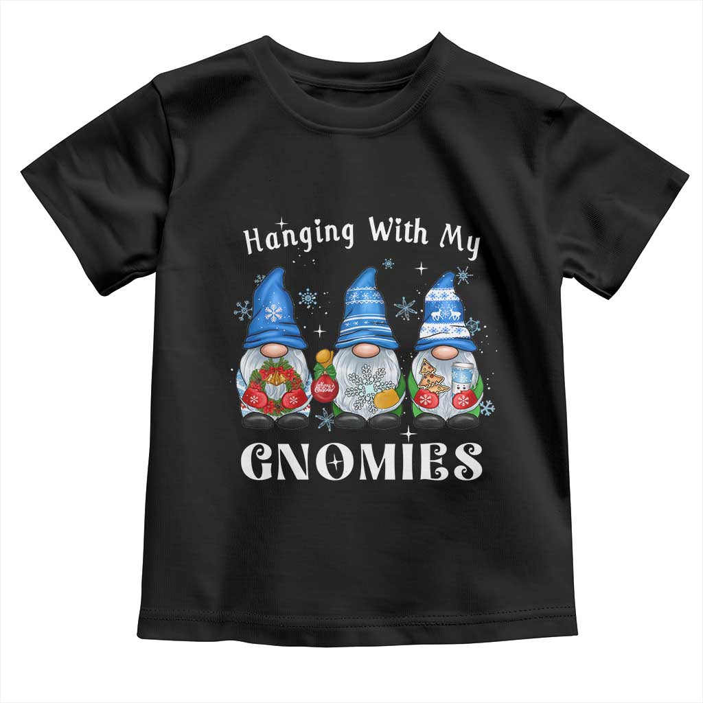 Hanging With My Gnomies Cute Xmas Gnome Toddler T Shirt