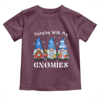 Hanging With My Gnomies Cute Xmas Gnome Toddler T Shirt