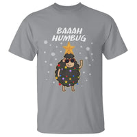 Baaah Humbug Funny Sheep Anti Christmas Lights T Shirt - Wonder Print Shop