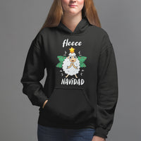 Fleece Navidad Cute Sheep Christmas Lights Hoodie - Wonder Print Shop