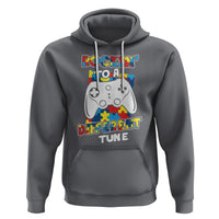Autism Awareness Hoodie Rocking To A Different Tune Autistic Gamer - Wonder Print Shop