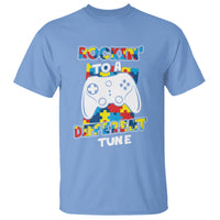 Autism Awareness T Shirt Rocking To A Different Tune Autistic Gamer - Wonder Print Shop