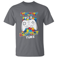 Autism Awareness T Shirt Rocking To A Different Tune Autistic Gamer - Wonder Print Shop