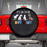 Autism Awareness Spare Tire Cover It's Ok To Be Different Puzzle Dinosaur