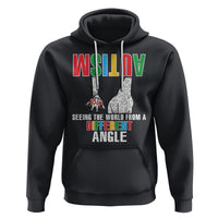Giraffe Autism Seeing World Different Angle Hoodie - Wonder Print Shop