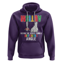 Giraffe Autism Seeing World Different Angle Hoodie - Wonder Print Shop