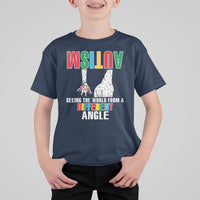 Giraffe Autism Seeing World Different Angle T Shirt For Kid - Wonder Print Shop