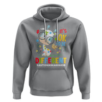 Autism Awareness Hoodie It's Ok To Be Different Cute Puzzle Giraffe - Wonder Print Shop