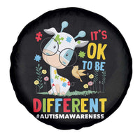 Autism Awareness Spare Tire Cover It's Ok To Be Different Cute Puzzle Giraffe