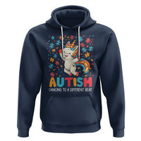Autism Awareness Hoodie Puzzle Unicorn Dancing To A Different Beat - Wonder Print Shop