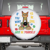 Autism Awareness Spare Tire Cover Funny Cat If You Want To Be Cool Just Be Yourself Puzzle Shoe