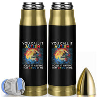 Autism Awareness Bullet Tumbler You Call It Autism I Call It Having That Dawg In Me Wolf Puzzle Moon