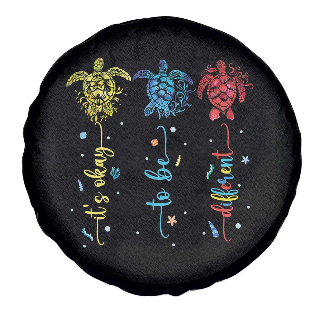 Autism Awareness Spare Tire Cover It's Ok To Be Different Sea Turtle