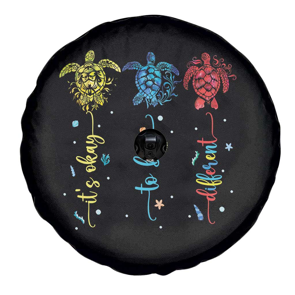 Autism Awareness Spare Tire Cover It's Ok To Be Different Sea Turtle