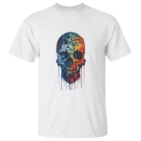 Autism Awareness Cool Puzzle Skull T Shirt - Wonder Print Shop
