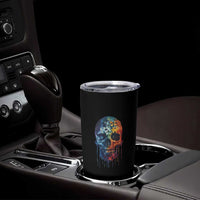 Autism Awareness Cool Puzzle Skull Tumbler Cup