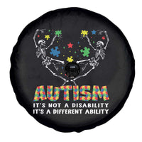 Autism Awareness Spare Tire Cover Skeleton It's Not A Disability It's A Different Ability