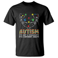 Autism Awareness T Shirt Skeleton It's Not A Disability It's A Different Ability - Wonder Print Shop