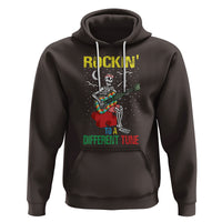 Autism Awareness Hoodie Rockin' To A Different Tune Skeleton - Wonder Print Shop