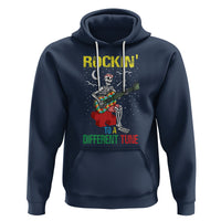 Autism Awareness Hoodie Rockin' To A Different Tune Skeleton - Wonder Print Shop