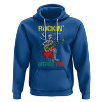 Autism Awareness Hoodie Rockin' To A Different Tune Skeleton - Wonder Print Shop