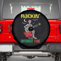 Autism Awareness Spare Tire Cover Rockin' To A Different Tune Skeleton