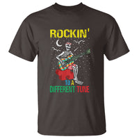 Autism Awareness T Shirt Rockin' To A Different Tune Skeleton - Wonder Print Shop