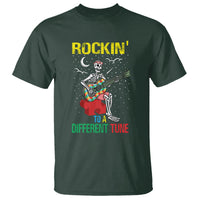 Autism Awareness T Shirt Rockin' To A Different Tune Skeleton - Wonder Print Shop