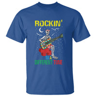 Autism Awareness T Shirt Rockin' To A Different Tune Skeleton - Wonder Print Shop