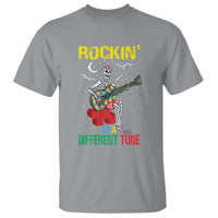 Autism Awareness T Shirt Rockin' To A Different Tune Skeleton - Wonder Print Shop