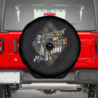 Autism Awareness Spare Tire Cover Rockin' To A Different Tune Skeleton